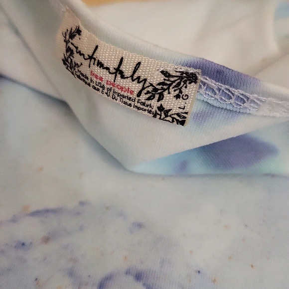 Free People Truth Or Square Happy Face Bodysuit White Basic - Picture 4 of 4